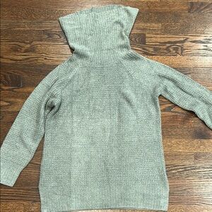 Gray Turtleneck Women Sweater